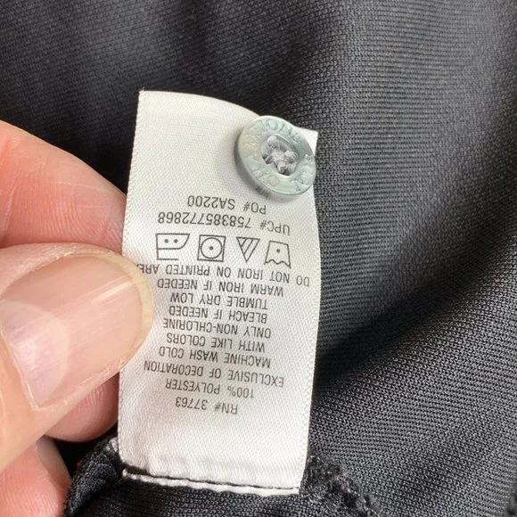 Champions Tour Polo Golf Shirt Mens Large Black with Diamond Design Short Sleeve - Picture 13 of 13